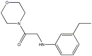 2-[(3-ethylphenyl)amino]-1-(morpholin-4-yl)ethan-1-one Structure