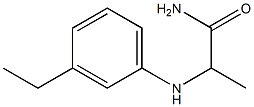 2-[(3-ethylphenyl)amino]propanamide Struktur