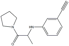 2-[(3-ethynylphenyl)amino]-1-(pyrrolidin-1-yl)propan-1-one