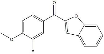 2-[(3-fluoro-4-methoxyphenyl)carbonyl]-1-benzofuran Struktur