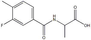 2-[(3-fluoro-4-methylbenzoyl)amino]propanoic acid