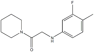 2-[(3-fluoro-4-methylphenyl)amino]-1-(piperidin-1-yl)ethan-1-one Structure
