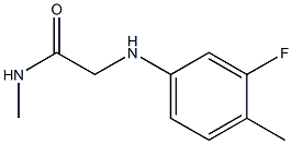  2-[(3-fluoro-4-methylphenyl)amino]-N-methylacetamide