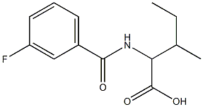2-[(3-fluorobenzoyl)amino]-3-methylpentanoic acid