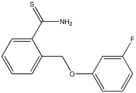  2-[(3-fluorophenoxy)methyl]benzenecarbothioamide