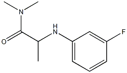2-[(3-fluorophenyl)amino]-N,N-dimethylpropanamide,,结构式