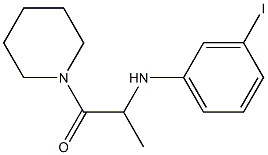 2-[(3-iodophenyl)amino]-1-(piperidin-1-yl)propan-1-one Struktur