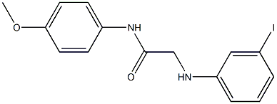 2-[(3-iodophenyl)amino]-N-(4-methoxyphenyl)acetamide