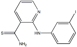 2-[(3-iodophenyl)amino]pyridine-3-carbothioamide,,结构式