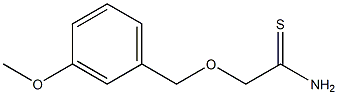 2-[(3-methoxybenzyl)oxy]ethanethioamide Struktur