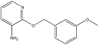 2-[(3-methoxybenzyl)oxy]pyridin-3-amine 化学構造式