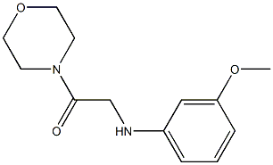 2-[(3-methoxyphenyl)amino]-1-(morpholin-4-yl)ethan-1-one Structure