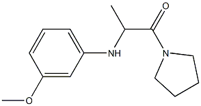 2-[(3-methoxyphenyl)amino]-1-(pyrrolidin-1-yl)propan-1-one Structure