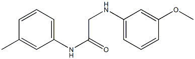 2-[(3-methoxyphenyl)amino]-N-(3-methylphenyl)acetamide,,结构式