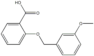 2-[(3-methoxyphenyl)methoxy]benzoic acid 结构式