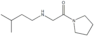2-[(3-methylbutyl)amino]-1-(pyrrolidin-1-yl)ethan-1-one,,结构式