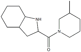 2-[(3-methylpiperidin-1-yl)carbonyl]octahydro-1H-indole,,结构式
