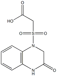 2-[(3-oxo-1,2,3,4-tetrahydroquinoxaline-1-)sulfonyl]acetic acid Struktur