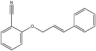 2-[(3-phenylprop-2-en-1-yl)oxy]benzonitrile Struktur