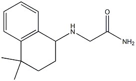 2-[(4,4-dimethyl-1,2,3,4-tetrahydronaphthalen-1-yl)amino]acetamide,,结构式