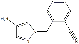 2-[(4-amino-1H-pyrazol-1-yl)methyl]benzonitrile 化学構造式