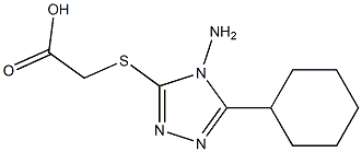 2-[(4-amino-5-cyclohexyl-4H-1,2,4-triazol-3-yl)sulfanyl]acetic acid