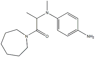 2-[(4-aminophenyl)(methyl)amino]-1-(azepan-1-yl)propan-1-one 结构式