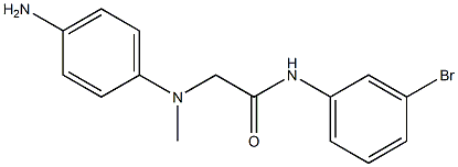 2-[(4-aminophenyl)(methyl)amino]-N-(3-bromophenyl)acetamide Structure