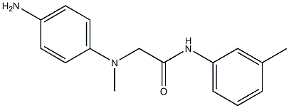 2-[(4-aminophenyl)(methyl)amino]-N-(3-methylphenyl)acetamide Structure