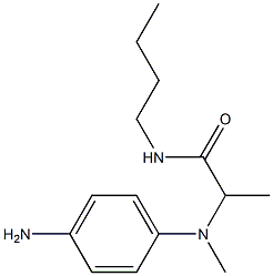 2-[(4-aminophenyl)(methyl)amino]-N-butylpropanamide|