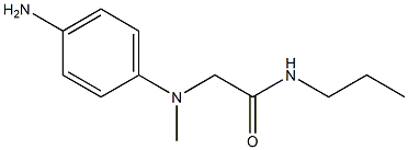 2-[(4-aminophenyl)(methyl)amino]-N-propylacetamide Struktur