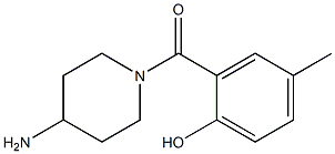 2-[(4-aminopiperidin-1-yl)carbonyl]-4-methylphenol