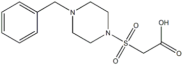2-[(4-benzylpiperazine-1-)sulfonyl]acetic acid
