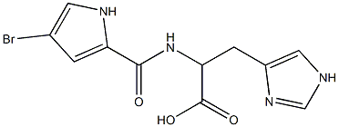 2-[(4-bromo-1H-pyrrol-2-yl)formamido]-3-(1H-imidazol-4-yl)propanoic acid