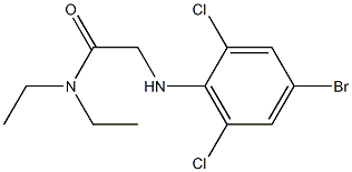 2-[(4-bromo-2,6-dichlorophenyl)amino]-N,N-diethylacetamide