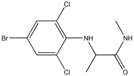 2-[(4-bromo-2,6-dichlorophenyl)amino]-N-methylpropanamide|