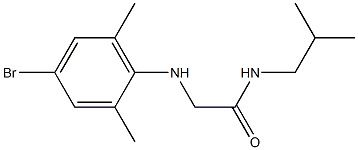 2-[(4-bromo-2,6-dimethylphenyl)amino]-N-(2-methylpropyl)acetamide Structure