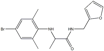 2-[(4-bromo-2,6-dimethylphenyl)amino]-N-(furan-2-ylmethyl)propanamide