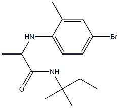 2-[(4-bromo-2-methylphenyl)amino]-N-(2-methylbutan-2-yl)propanamide