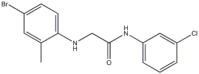  2-[(4-bromo-2-methylphenyl)amino]-N-(3-chlorophenyl)acetamide