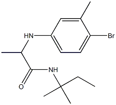 2-[(4-bromo-3-methylphenyl)amino]-N-(2-methylbutan-2-yl)propanamide