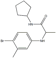 2-[(4-bromo-3-methylphenyl)amino]-N-cyclopentylpropanamide