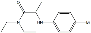 2-[(4-bromophenyl)amino]-N,N-diethylpropanamide