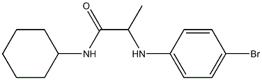  2-[(4-bromophenyl)amino]-N-cyclohexylpropanamide