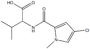 2-[(4-chloro-1-methyl-1H-pyrrol-2-yl)formamido]-3-methylbutanoic acid,,结构式