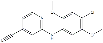 2-[(4-chloro-2,5-dimethoxyphenyl)amino]isonicotinonitrile|