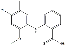 2-[(4-chloro-2-methoxy-5-methylphenyl)amino]benzene-1-carbothioamide,,结构式