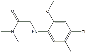 2-[(4-chloro-2-methoxy-5-methylphenyl)amino]-N,N-dimethylacetamide,,结构式
