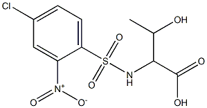 2-[(4-chloro-2-nitrobenzene)sulfonamido]-3-hydroxybutanoic acid