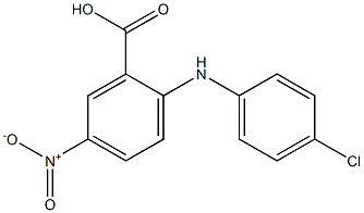 2-[(4-chlorophenyl)amino]-5-nitrobenzoic acid Structure